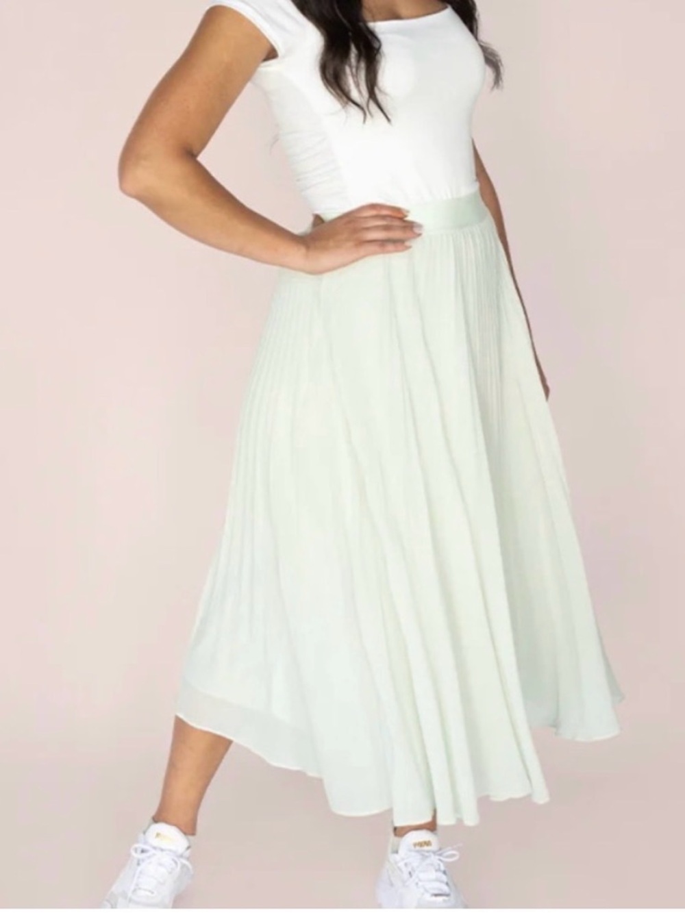 Jilly Box/ Gentle Fawn Light Green Skirt/Elastic Waist/ woman’s XL/ brand new